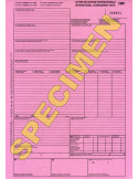 Lettre de Voiture Grand Format 4 feuillets, CMR, DUT Lettre de Voiture Grand Format 4 feuillets, CMR, DUT