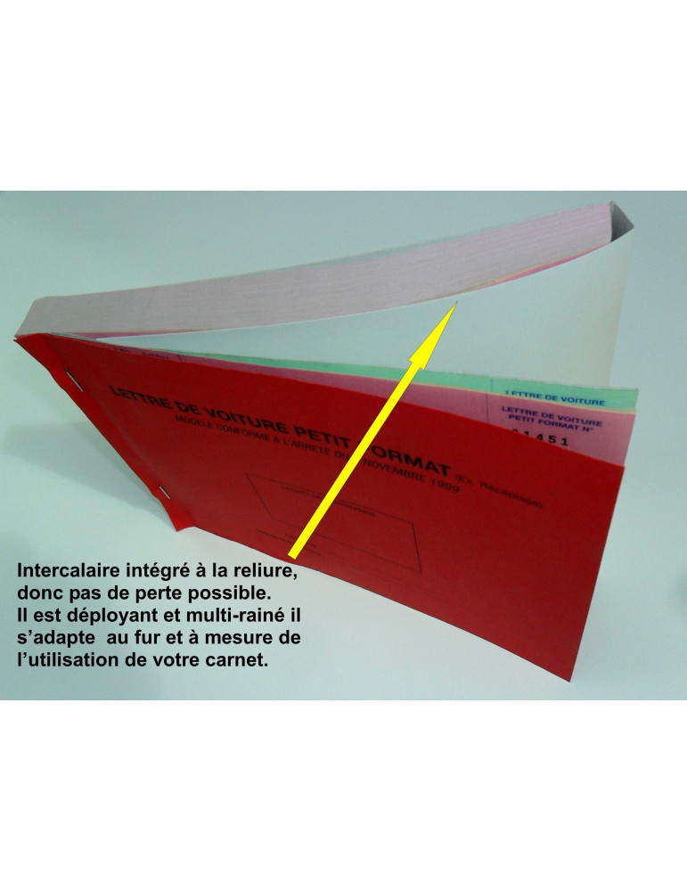 Lettre de Voiture Petit Format 4 feuillets