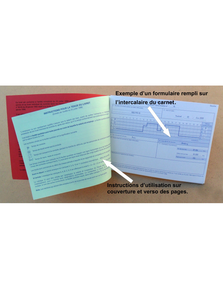 Livret individuel de contrôle (30 liasses dupli R/V)