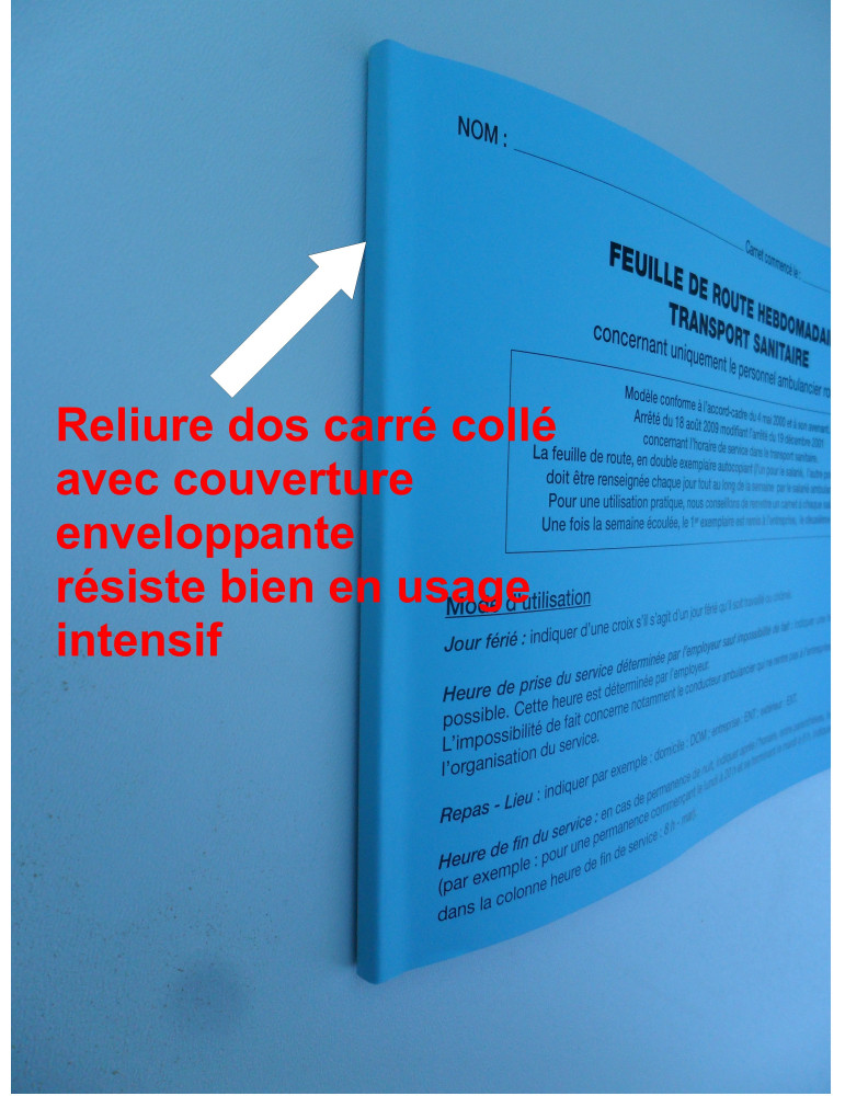Feuille de route hebdo-Transport sanitaire (25 liasses)