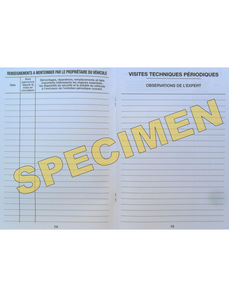 Entretien voyageurs (non autocopiant 28 pages)