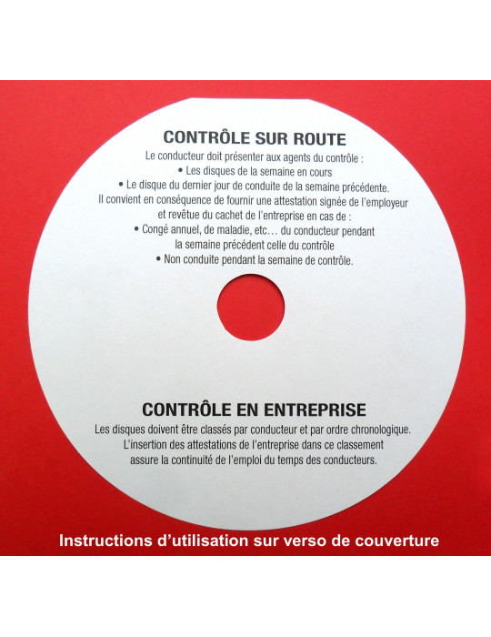 Bloc de 50 attestations d'activité (format disque)