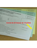 Ordre de mission (25 liasses dupli - format 25x12cm)
