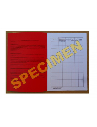 Registre de délivrance