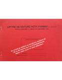 Lettre de Voiture Petit Format 4 feuillets