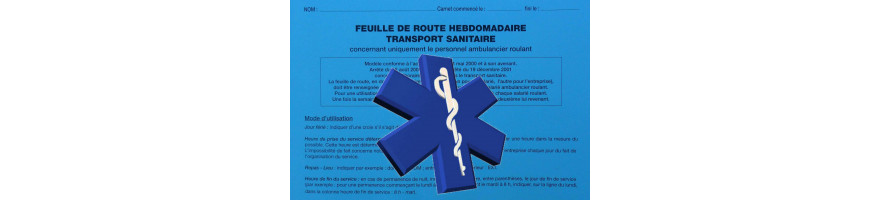 Carnets transports sanitaires et taxis